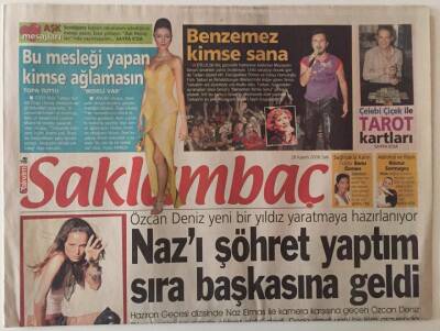 Takvim Gazetesi Saklambaç Eki 28 Ekim 2006 - Özcan Deniz Yeni Bir Yıldız Yaratmaya Hazırlanıyor ... GZ28240 - 1