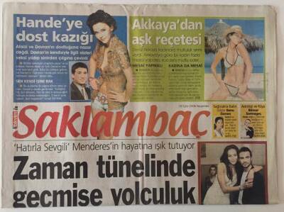 Takvim Gazetesi Saklambaç Eki 28 Eylül 2006 - Hatırla Sevgili Menderesin Hayatına Işık Tutuyor GZ28239 - 1