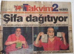 Takvim Gazetesi Takvim 2 Eki - 19 Temmuz 1997 - Şnadraya Şifa Dağıtıyor - GZ43612 - 2