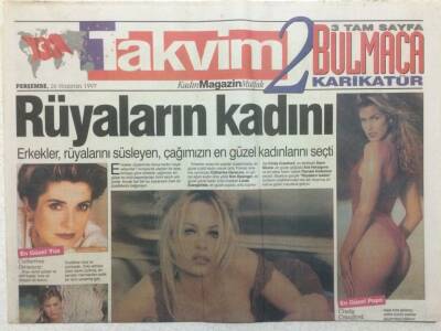Takvim Gazetesi Takvim 2 Eki 26 Haziran 1997 - Madonnanın Özel Diyeti,Rüyaların Kadını GZ34130 - 1