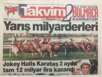 Takvim Gazetesi Takvim 2 Eki 27 Haziran 1997 - Yarış Milyarderleri GZ34133 - 1
