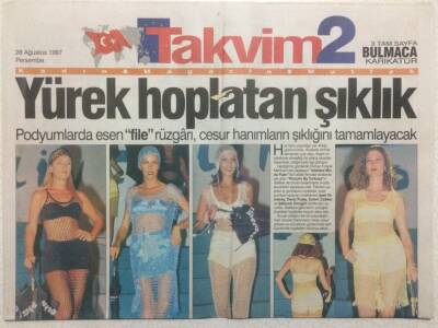 Takvim Gazetesi Takvim 2 Eki 28 Ağustos 1997 - Yürek Hoplatan Şıklık GZ34137 - 1