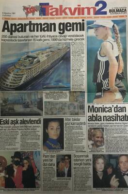 Takvim Gazetesi Takvim 2 Eki 9 Ağustos 1997-İçinizdeki Vahşi Kadını Keşfedin GZ45473 - 2
