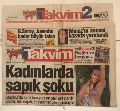 Takvim Gazetesi Takvim 2 Eki İle 27 Temmuz 1997 - Yılmazın Annesi Kazada Yaralandı GZ7795 - 1