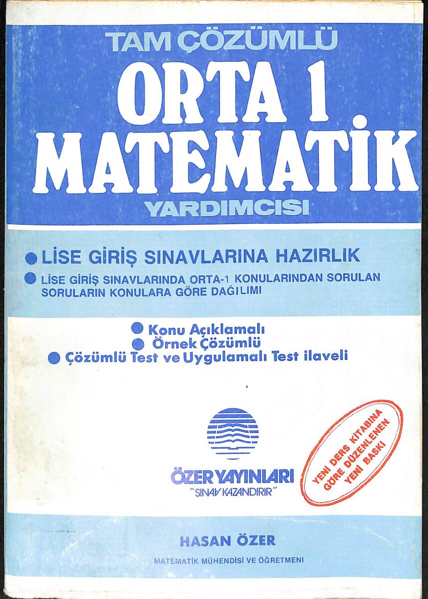 Tam Çözümlü Orta 1 Matematik Yardımcısı Lise Giriş Sınavlarına Hazırlık NDR99011 - 1