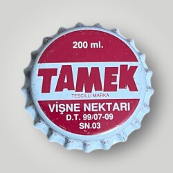 TAMEK Vişne Nektarı Basılmamış Gazoz Kapağı CMK1-1178 - Gökçekoleksiyon