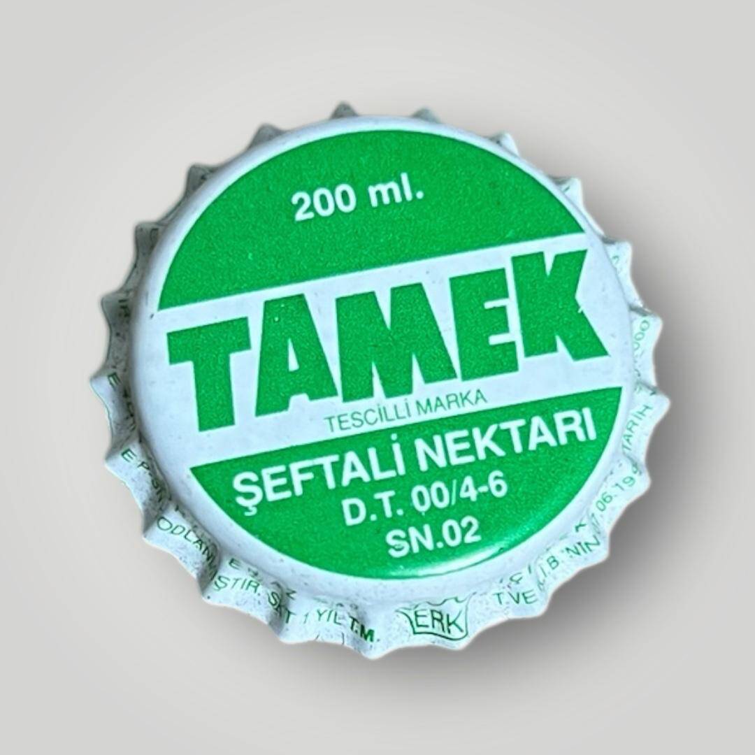 TAMEK Şeftali Nektarı Basılmamış Gazoz Kapağı CMK1-1177 - 1