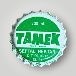 TAMEK Şeftali Nektarı Basılmamış Gazoz Kapağı CMK1-1176 - 1