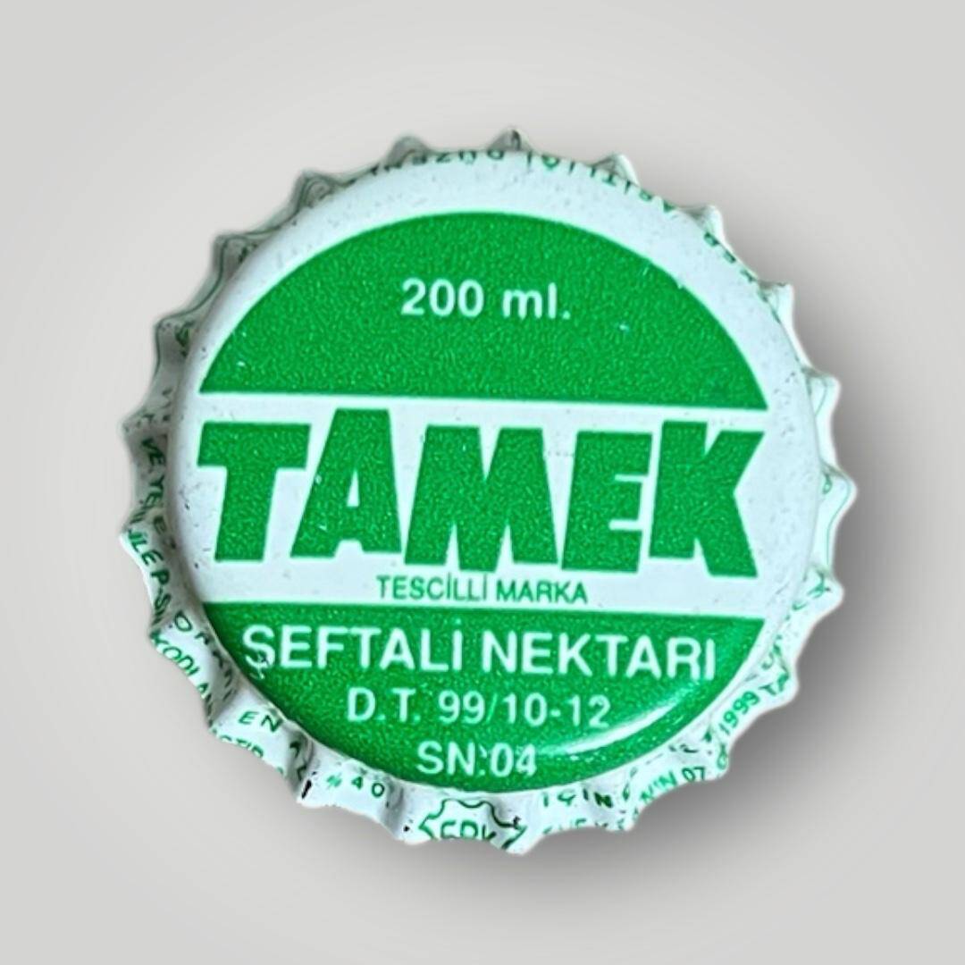 TAMEK Şeftali Nektarı Basılmamış Gazoz Kapağı CMK1-1176 - 1