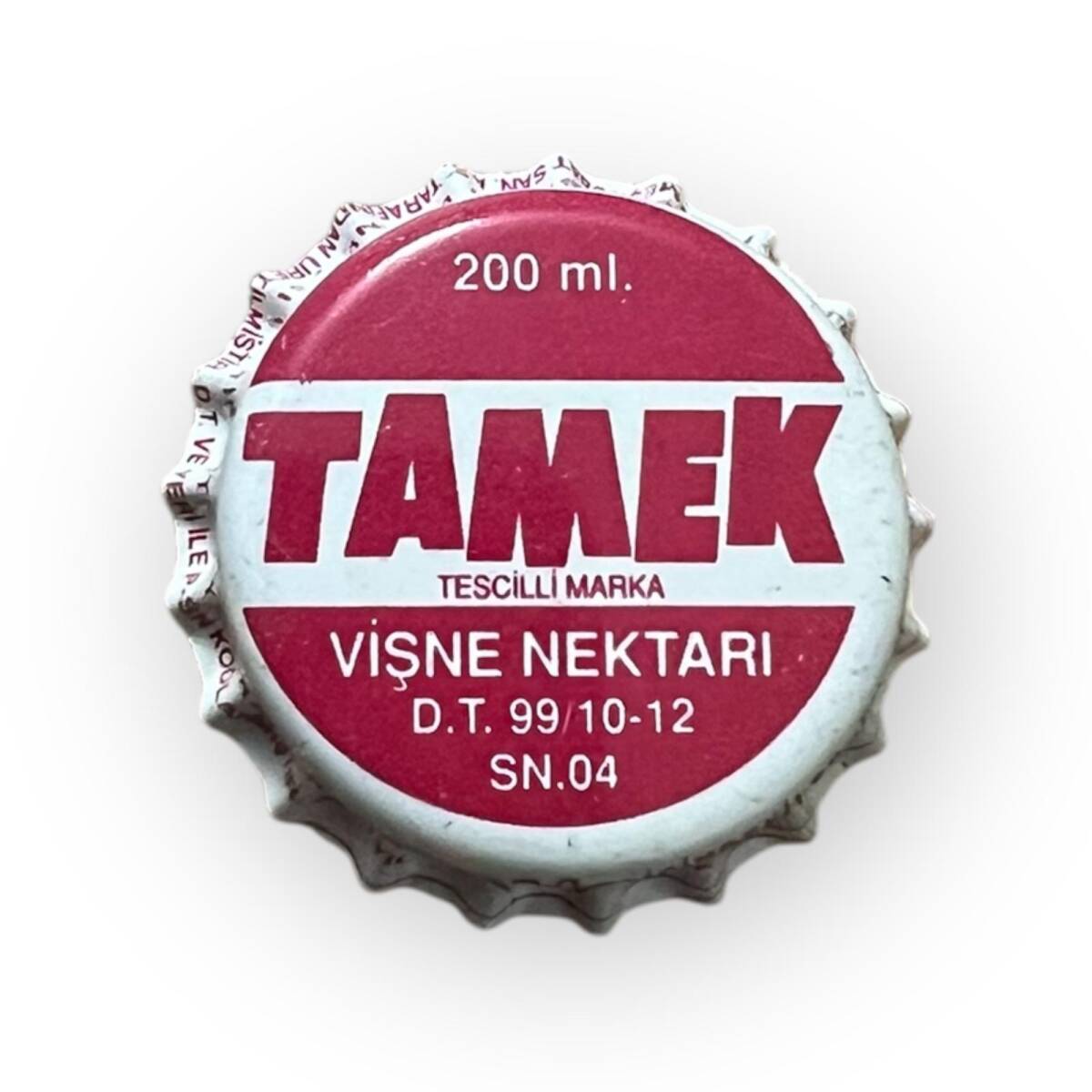 Tamek Vişne Nektarı 1999 Gazoz Kapağı CMK6-1583 - 3