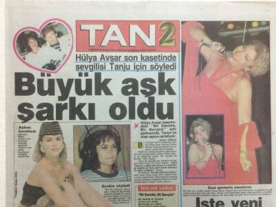 Tan 2 Gazetesi 2 Ağustos 1984 - Hülya Avşar Sevgilisi Tanju Çolak İçin Söyledi GZ34317 - 1