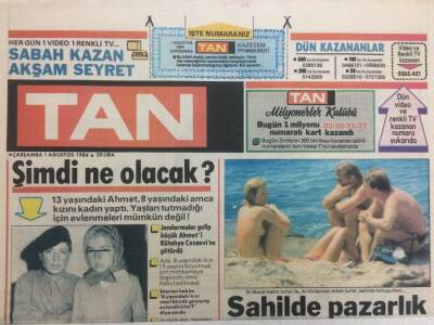 Tan Gazetesi 1 Ağustos 1984 - Bülent Ersoy,Evde Kalmaktan Korkuyorum GZ34322 - 1