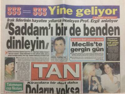 Tan Gazetesi 1 Eylül 1990 - Saddamı Benden Dinleyin GZ51858 - 1