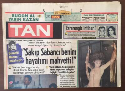 Tan Gazetesi 10 Nisan 1985 -Sakıp Sabancı Benim Hayatımı Mahvetti GZ6864 - 1