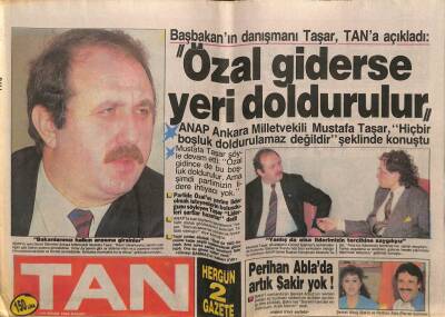 Tan Gazetesi 10 Nisan 1988 - Bakanlar İçin 10 Milyar Liraya Villa Yaptırılıyor GZ61857 - 1