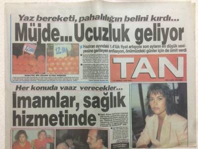 Tan Gazetesi 10 Temmuz 1990 - İmamlar Sağlık Hizmetinde GZ51836 - 1