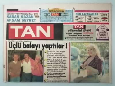 Tan Gazetesi 11 Ağustos 1984 Nilgünün Güzellik Formülü -GZ14907 - 1