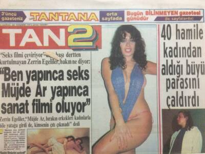 Tan Gazetesi 11 Haziran 1987 - Ben Yapınca Sex,Müjde Ar Yapınca Sanat Filmi Oluyor GZ34846 - 1