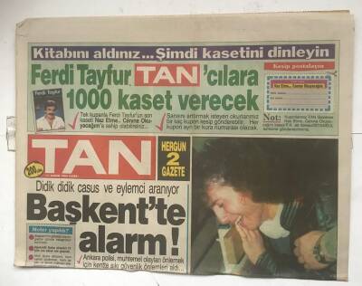 Tan Gazetesi 11 Kasım 1988- Ümit Besen , Monitör de GZ7958 - 1