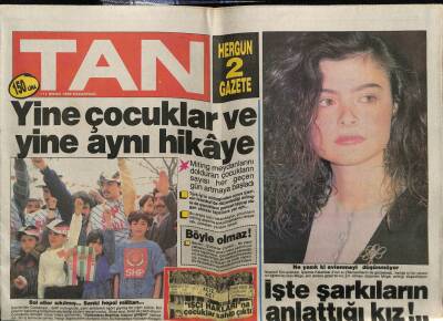 Tan Gazetesi 11 Nisan 1988 - Gülşen Bubikoğlu Koyu Fenerbahçeli GZ61856 - 2