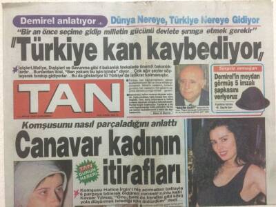 Tan Gazetesi 11 Nisan 1990 - Süleyman Demirel,Türkiye Kan Kaybediyor GZ51884 - 1