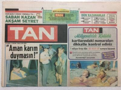 Tan Gazetesi 12 Ekim 1984 - Uzun Yaşamak İstiyorsanız Aşık Olun GZ34068 - 1