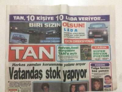 Tan Gazetesi 12 Kasım 1989 - Herkes Zamdan Korunmanın Yolunu Arıyor GZ51793 - 1