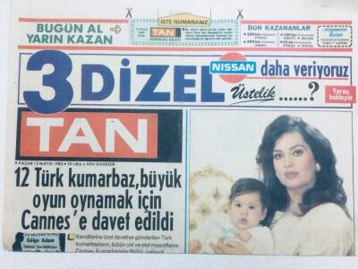 Tan Gazetesi 12 Mayıs 1985 - Türkan Şoray Mutluluğunu Yağmurla Paylaşıyor GZ41012 - 1