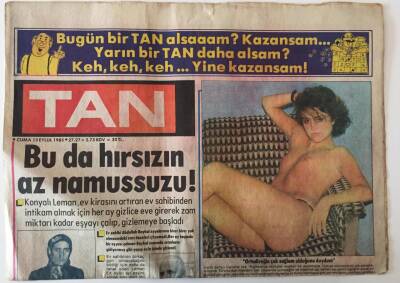 Tan Gazetesi 13 Eylül 1985 - Seda Sayan 3.5 Yıllık Sevgilisi Rıdvanı Aldattı GZ26590 - 1