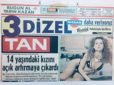 Tan Gazetesi 13 Mayıs 1985 - Güngör Bayrak En Ünlü Türk Artisti Olarak Cannesde GZ42094 - 1