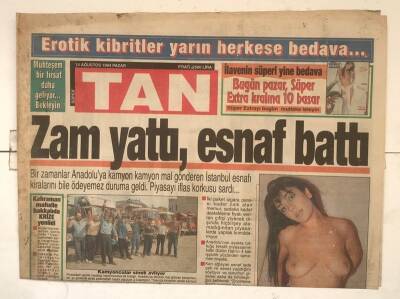 Tan Gazetesi 14 Ağustos 1994 - Zam Yattı , Esnaf Battı GZ7734 - 1