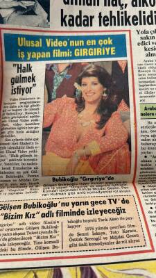 Tan Gazetesi 14 Ekim 1983 - Gülşen Bubikoğlu Gırgıriyede - Kadir İnanır İki Kadın Yıldızı Boykot Etti ! GZ127658 - 2