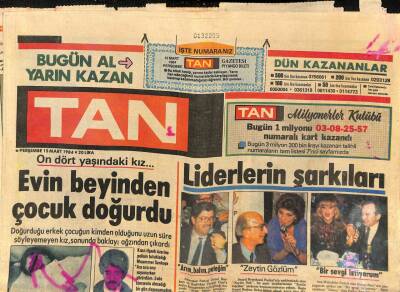 Tan Gazetesi 15 Mart 1984 - 1968 Yılında Ajda Pekkan Faresiyle Yatıyordu GZ114136 - 1