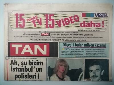 Tan Gazetesi 16 Ekim 1985 Feride Müjde Ara Kurban Oluyordu -GZ14802 - 1
