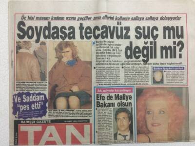 Tan Gazetesi 16 Şubat 1991 - Soydaşa Tecavüz Suç mu Değil mi GZ51871 - 1