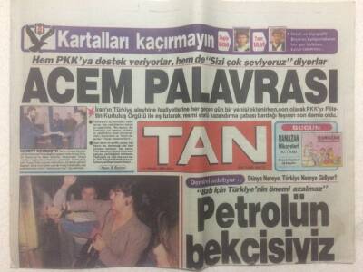 Tan Gazetesi 17 Nisan 1990 - Acem Palavrası GZ51602 - 1