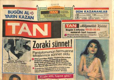 Tan Gazetesi 17 Şubat 1984 - Trabzonspor Teknik Direktörü Beşiktaştan Çekinmiyor GZ116278 - 1