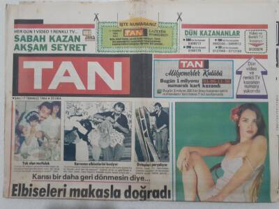 Tan Gazetesi - 17 Temmuz 1984 - Bomba İhbarı Üzerine Vapuru Didik Didik Aradılar GZ112684 - 1