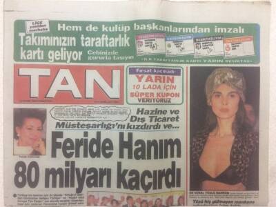 Tan Gazetesi 18 Kasım 1989 - Anapta Zafer Yıldırım Akbulutun GZ51610 - 1