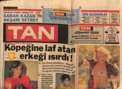 Tan Gazetesi 18 Temmuz 1984 - Gönül Yazar Az İçerim Çok İçiririm GZ76883 - 1