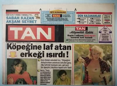 Tan Gazetesi 18 Temmuz 1984 Polisler Cananı Yakalamaktan Bıktı -GZ14899 - 1