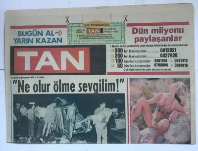 Tan Gazetesi 2 Ağustos 1983 - Türkiye , Avrupanın En Cana Yakın Ülkesi GZ8154 - 1