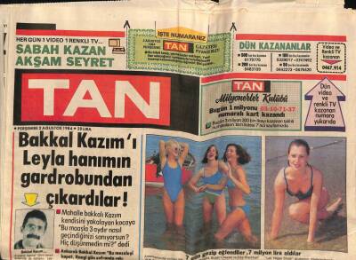 Tan Gazetesi 2 Ağustos 1984 - Türkan Şoray 4 Ay Sonra Doğacak Bebeğine İsim Arıyor ! GZ76884 - 1