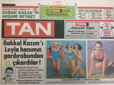 Tan Gazetesi 2 Ağustos 1984 - Türkan Şoray Hamile GZ34323 - 1