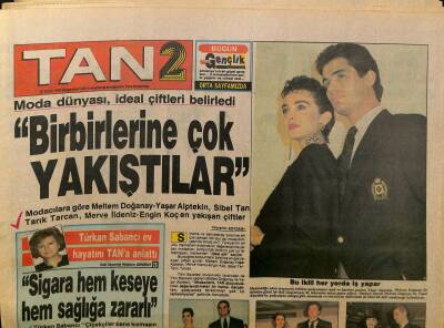 Tan Gazetesi 2 Eki 10 Ocak 1990 - Melike Zobu Az Ve Öz Film Çekilmesinden Yana... - Türkan Sabancı Ev Hayatını TANa Anlattı GZ125989 - 1