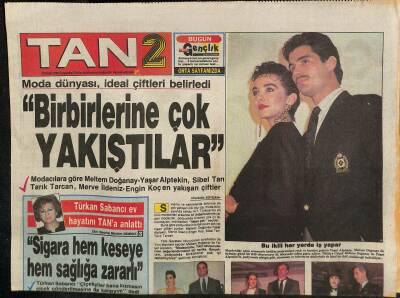 Tan Gazetesi 2 Eki 10 Ocak 1990 - Türkan Sabancı Ev Hayatını TANa Anlattı GZ116279 - 1