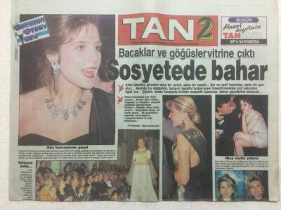 Tan Gazetesi 2 Eki 15 Nisan 1990 - Sosyetede Bahar GZ51891 - 1