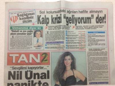 Tan Gazetesi 2 Eki 17 Ağustos 1990 - Nil Ünal Panikte GZ51458 - 1