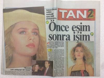Tan Gazetesi 2 Eki 19 Şubat 1989 - Şebnem Dinçgör Önce Eşim Sonra İşim GZ51488 - 1