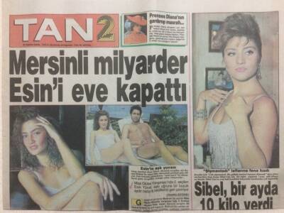 Tan Gazetesi 2 Eki 22 Haziran 1990 - Sibel Can 1 Ayda 10 Kilo Verdi GZ51926 - 1